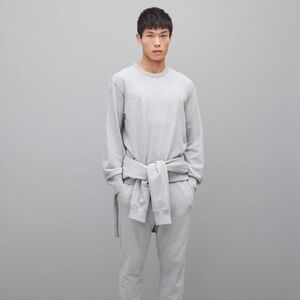 Reigning Champ MIDWEIGHT TERRY STANDARD CREWNECK Heather Gray Men's XL